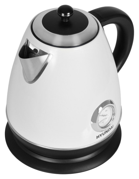 Чайник электрический Hyundai HYK-S4502 1.7л. 2200Вт жемчужный/черный корпус: металл/пластик