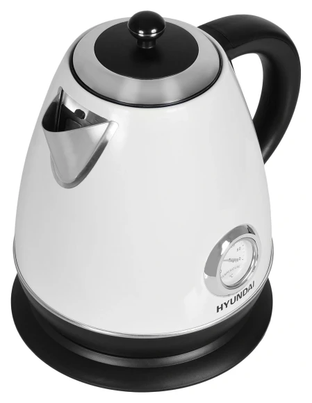 Чайник электрический Hyundai HYK-S4502 1.7л. 2200Вт жемчужный/черный корпус: металл/пластик