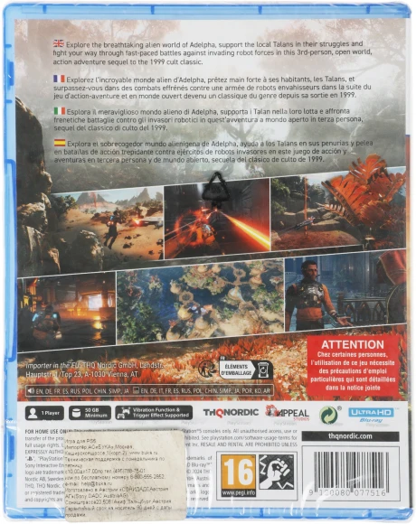 Игра для PS5 PlayStation Outcast: A New Beginning (16+)