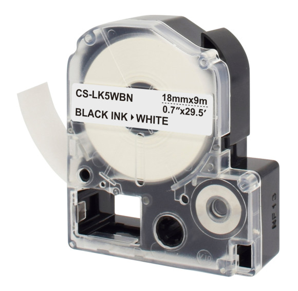 Картридж ленточный Cactus CS-LK5WBN LK-5WBN черный на белом 18x9 для Epson LW300/LW400/LW700/LW600P/LW1000P Картридж ленточный Cactus CS-LK5WBN LK-5WBN черный на белом 18x9 для Epson LW300/LW400/LW700/LW600P/LW1000P