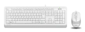 Клавиатура + мышь A4Tech Fstyler F1010 клав:белый/серый мышь:белый/серый USB Multimedia (F1010 WHITE) Клавиатура + мышь A4Tech Fstyler F1010 клав:белый/серый мышь:белый/серый USB Multimedia (F1010 WHITE)