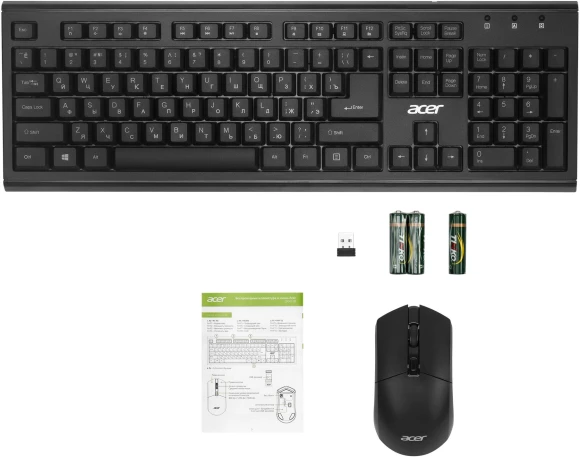 Клавиатура + мышь Acer OKR120 клав:черный мышь:черный USB беспроводная Multimedia (ZL.KBDEE.007) Клавиатура + мышь Acer OKR120 клав:черный мышь:черный USB беспроводная Multimedia (ZL.KBDEE.007)