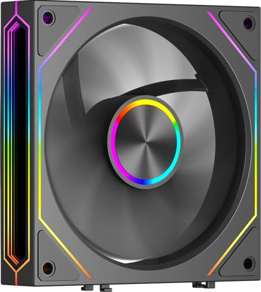 Вентилятор для корпуса PcCooler F3 X120 BK ARGB 120х120x25 черный 4-pin 28.4дБ (F3X120-BKAC112-GL) Ret