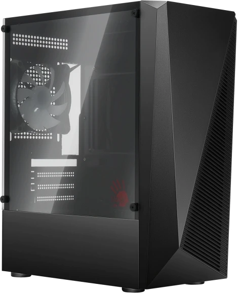 Корпус Bloody BD-CC102F черный без БП mATX 4x120mm 2xUSB2.0 1xUSB3.0 audio bott PSU