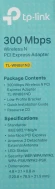 Сетевой адаптер Wi-Fi TP-Link TL-WN881ND N300 PCI Express (ант.внеш.съем) 2ант.