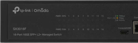 Коммутатор TP-Link SX3016F (L2+) 16SFP+ управляемый Коммутатор TP-Link SX3016F (L2+) 16SFP+ управляемый