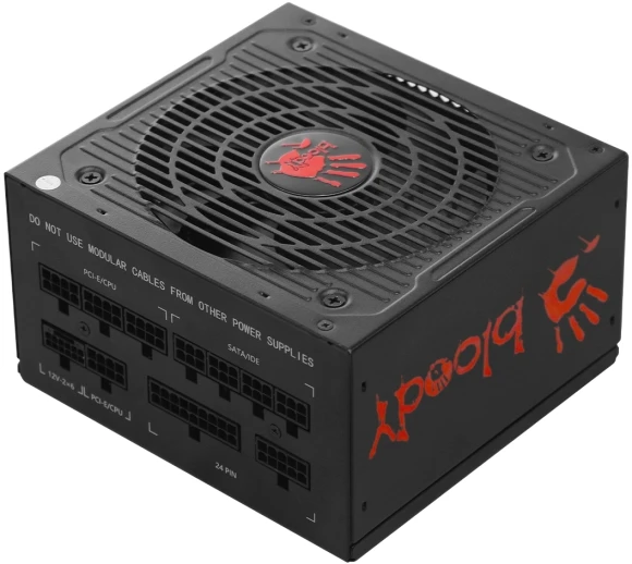 Блок питания Bloody ATX 850W BD-PS850G 80+ gold (20+4pin) APFC 120mm fan 12xSATA Cab Manag RTL Блок питания Bloody ATX 850W BD-PS850G 80+ gold (20+4pin) APFC 120mm fan 12xSATA Cab Manag RTL