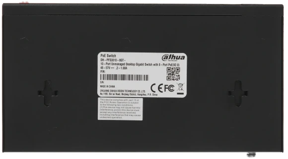 Коммутатор Dahua DH-PFS3010-8GT-96 10x1Гбит/с 7PoE+ 1PoE++ 96W неуправляемый