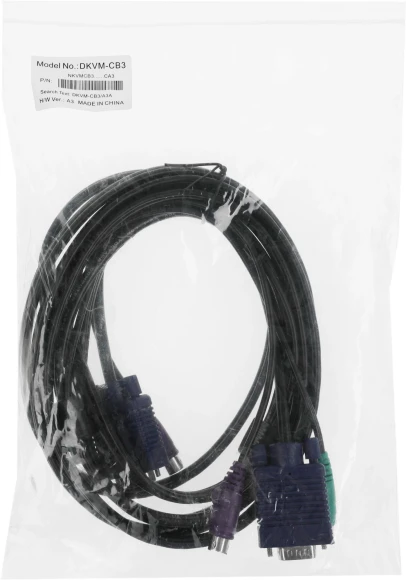 Кабель D-Link DKVM-CB3/A3A 3м черный Кабель D-Link DKVM-CB3/A3A 3м черный