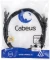 Патч-корд Cabeus PC-UTP-RJ45-CAT.5E-0.5M-BK U/UTP RJ-45 вил.-вилка RJ-45 кат.5E 0.5м черный ПВХ
