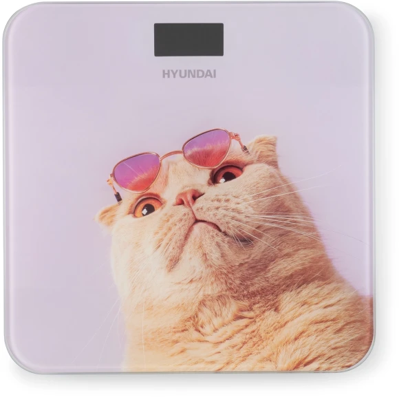 Весы напольные электронные Hyundai H-BS03456 макс.180кг сиреневый