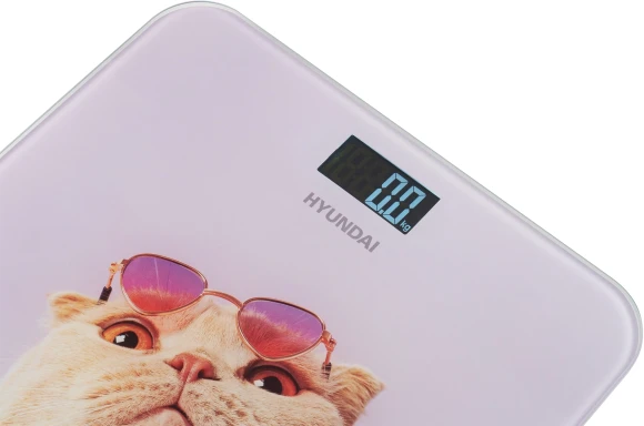 Весы напольные электронные Hyundai H-BS03456 макс.180кг сиреневый