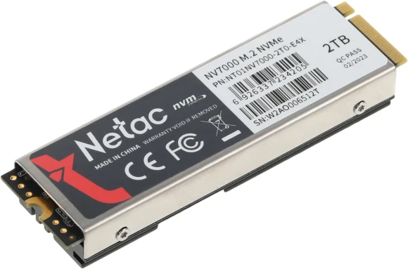 Накопитель SSD Netac PCIe 4.0 x4 2TB NT01NV7000-2T0-E4X NV7000 M.2 2280