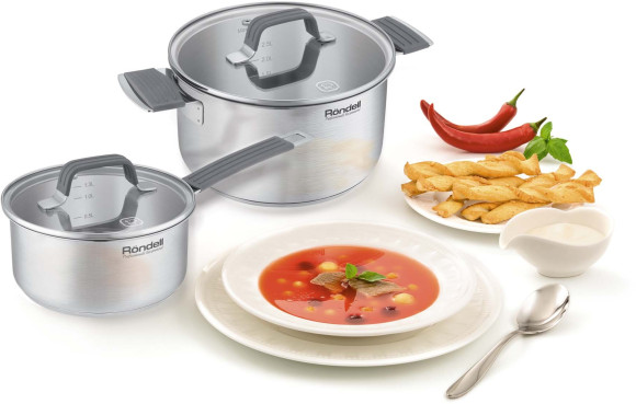 Ковш Rondell Normanne RDS-1812 1.3л. d=16см (с крышкой) стальной Ковш Rondell Normanne RDS-1812 1.3л. d=16см (с крышкой) стальной