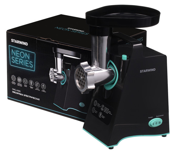 Мясорубка Starwind SMG4480 1800Вт темно-серый/бирюзовый