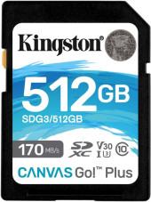Флеш карта SDXC 512GB Kingston SDG3/512GB Canvas Go! Plus w/o adapter Флеш карта SDXC 512GB Kingston SDG3/512GB Canvas Go! Plus w/o adapter