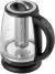 Чайник электрический Kitfort КТ-6145 2л. 2200Вт черный/серебристый корпус: стекло/металл/пластик