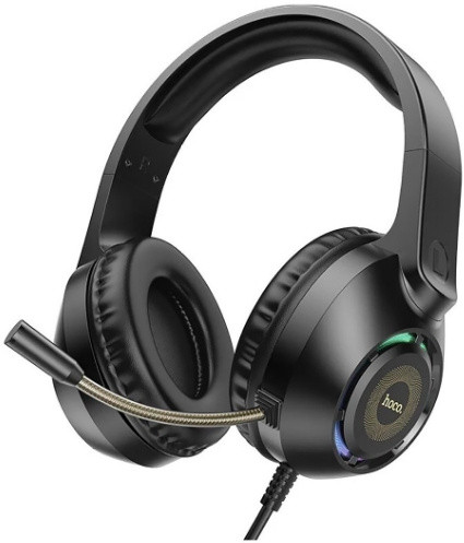 Наушники с микрофоном Hoco W108 Sue черный 2м мониторные USB оголовье (W108) Наушники с микрофоном Hoco W108 Sue черный 2м мониторные USB оголовье (W108)