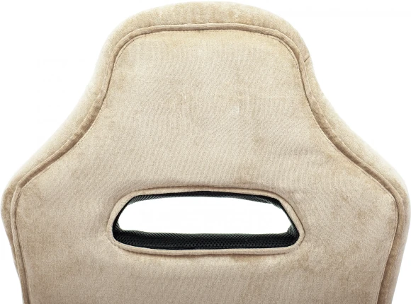 Кресло игровое Zombie VIKING 6 KNIGHT Fabric коричневый/бежевый с подголов. крестов. металл