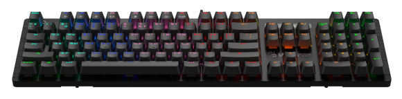 Клавиатура A4Tech B820R механическая черный USB for gamer LED (B820R BLACK (BLUE SWITCH)) кабель 1.8м