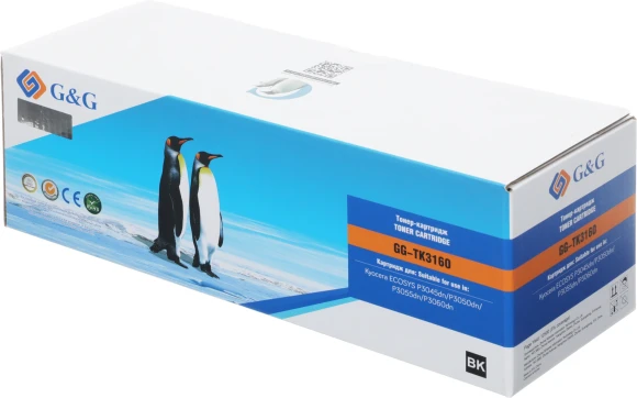 Картридж лазерный G&G GG-TK3160 черный (12500стр.) для Kyocera ECOSYS P3045dn/P3050dn/P3055dn/P3060dn