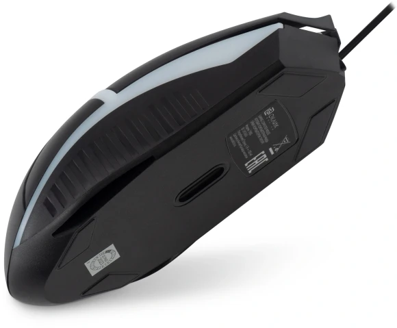 Мышь Оклик 398G черный оптическая 2400dpi USB для ноутбука 4but (1431665)