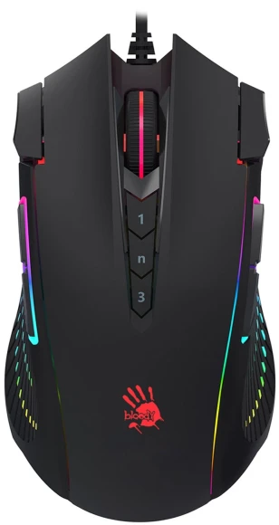 Мышь A4Tech Bloody J90s черный оптическая 8000dpi USB 12but (J90S BLACK ACTIVATED) Мышь A4Tech Bloody J90s черный оптическая 8000dpi USB 12but (J90S BLACK ACTIVATED)