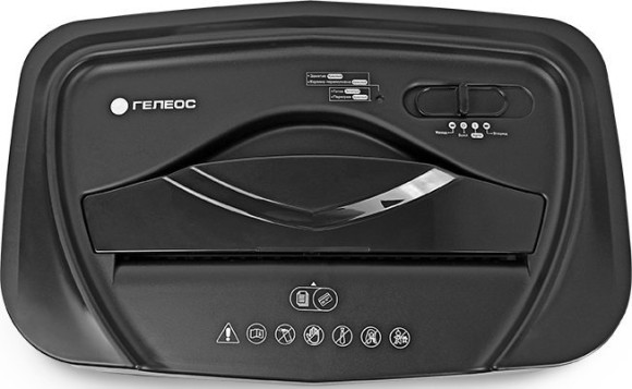 Шредер Heleos УМ22-4 черный (секр.P-4) фрагменты 14лист. 22лтр. скрепки скобы пл.карты CD Шредер Heleos УМ22-4 черный (секр.P-4) фрагменты 14лист. 22лтр. скрепки скобы пл.карты CD