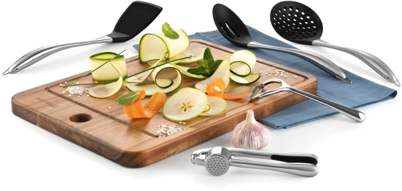 Чеснокодавилка Rondell Modern RD-1733 стальной/черный упак.:картонная подложка Чеснокодавилка Rondell Modern RD-1733 стальной/черный упак.:картонная подложка