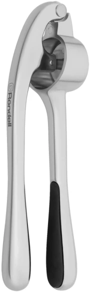 Чеснокодавилка Rondell Modern RD-1733 стальной/черный упак.:картонная подложка Чеснокодавилка Rondell Modern RD-1733 стальной/черный упак.:картонная подложка