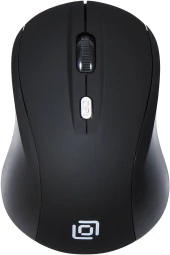 Мышь Оклик 415MW черный оптическая 1600dpi беспров. USB для ноутбука 4but (351684)