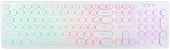 Клавиатура Оклик 420MRL белый USB slim Multimedia LED
