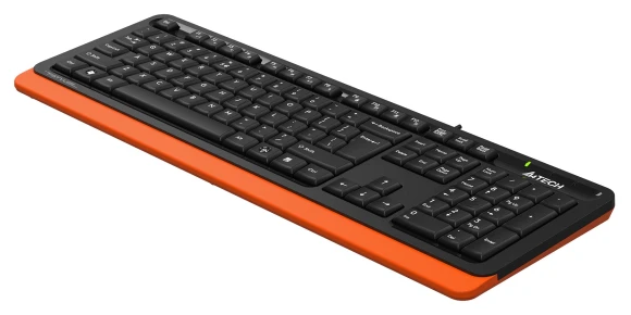 Клавиатура A4Tech Fstyler FKS10 черный/оранжевый USB (FKS10 ORANGE) Клавиатура A4Tech Fstyler FKS10 черный/оранжевый USB (FKS10 ORANGE)