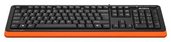 Клавиатура A4Tech Fstyler FKS10 черный/оранжевый USB (FKS10 ORANGE) Клавиатура A4Tech Fstyler FKS10 черный/оранжевый USB (FKS10 ORANGE)