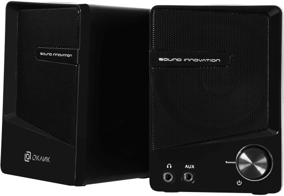 Колонки Оклик OK-126 2.0 черный 6Вт Колонки Оклик OK-126 2.0 черный 6Вт