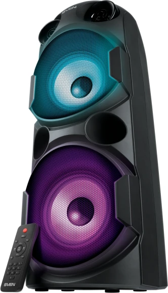 Колонка порт. Sven AC PS-750 черный 80W 1.0 BT/3.5Jack 10м 4400mAh (АС PS-750) Колонка порт. Sven AC PS-750 черный 80W 1.0 BT/3.5Jack 10м 4400mAh (АС PS-750)