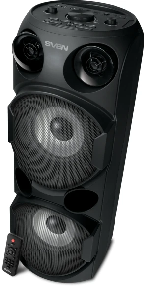 Колонка порт. Sven AC PS-750 черный 80W 1.0 BT/3.5Jack 10м 4400mAh (АС PS-750) Колонка порт. Sven AC PS-750 черный 80W 1.0 BT/3.5Jack 10м 4400mAh (АС PS-750)