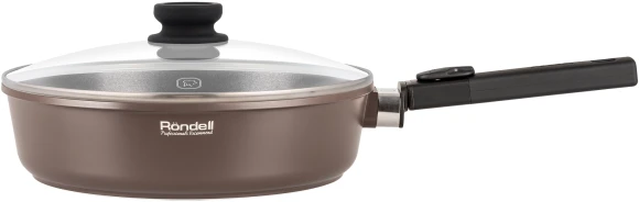 Сотейник Rondell Praline RDA-1568 4.0л. d=28см (с крышкой) коричневый