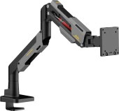 Кронштейн для мониторов Ultramounts UM743BG черный/серый 24"-57" макс.30кг крепление к столешнице поворот и наклон