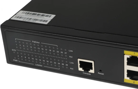 Коммутатор Cudy GS2028PS4-400W (L2) 28x1Гбит/с 4xКомбо(1000BASE-T/SFP) 24PoE 400W управляемый