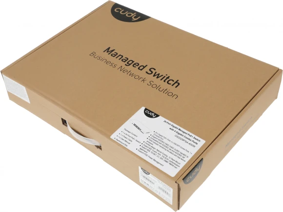 Коммутатор Cudy GS2028PS4-400W (L2) 28x1Гбит/с 4xКомбо(1000BASE-T/SFP) 24PoE 400W управляемый