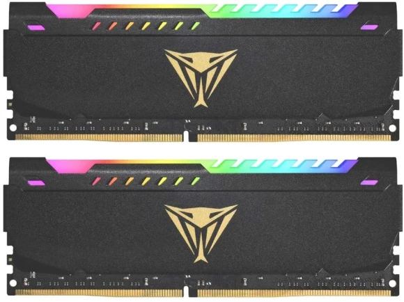Память DDR4 2x16GB 3600MHz Patriot PVSR432G360C0K Viper Steel RGB RTL Gaming PC4-28800 CL20 DIMM 288-pin 1.35В dual rank с радиатором Ret Память DDR4 2x16GB 3600MHz Patriot PVSR432G360C0K Viper Steel RGB RTL Gaming PC4-28800 CL20 DIMM 288-pin 1.35В dual rank с радиатором Ret