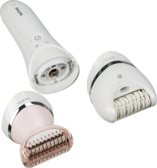 Эпилятор Philips BRE710/00 скор.:2 насад.:4 белый