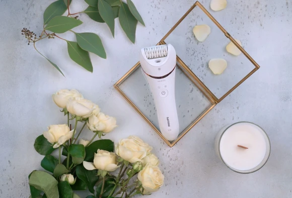 Эпилятор Philips BRE710/00 скор.:2 насад.:4 белый