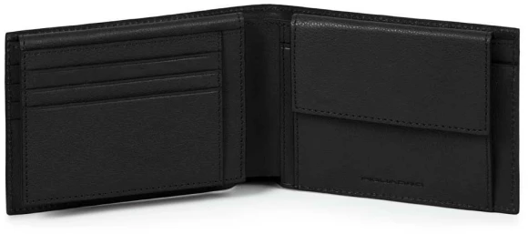 Кошелек мужской Piquadro Black Square PU1392B3R/N черный натур.кожа Кошелек мужской Piquadro Black Square PU1392B3R/N черный натур.кожа
