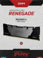 Память DDR4 8GB 3600MHz Kingston KF436C16RB2/8 Fury Renegade Black RTL Gaming PC4-28800 CL16 DIMM 288-pin 1.35В dual rank с радиатором Ret Память DDR4 8GB 3600MHz Kingston KF436C16RB2/8 Fury Renegade Black RTL Gaming PC4-28800 CL16 DIMM 288-pin 1.35В dual rank с радиатором Ret