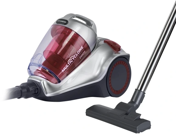 Пылесос Hyundai HYV-C4570 2400Вт серебристый/красный Пылесос Hyundai HYV-C4570 2400Вт серебристый/красный