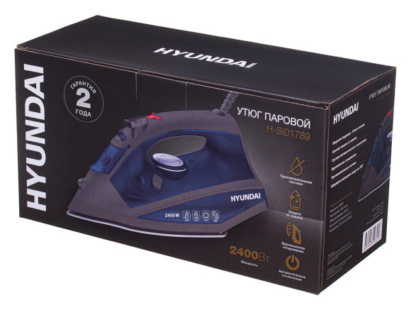 Утюг Hyundai H-SI01789 2400Вт серый/темно-синий Утюг Hyundai H-SI01789 2400Вт серый/темно-синий