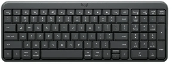 Клавиатура Logitech K251 белый беспроводная BT slim Multimedia (920-013364)