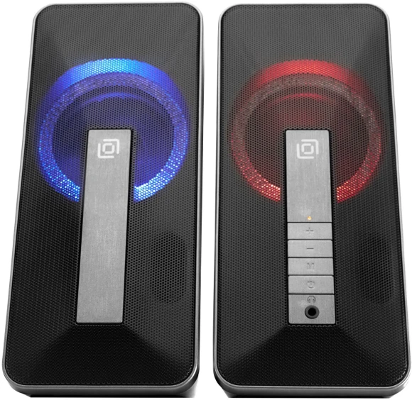 Колонки Оклик OK-130 2.0 черный 10Вт BT портативные